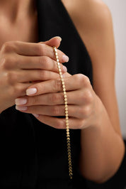 14 Ayar Petek Zincir Altın Bileklik