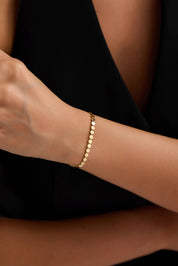 14 Ayar Petek Zincir Altın Bileklik