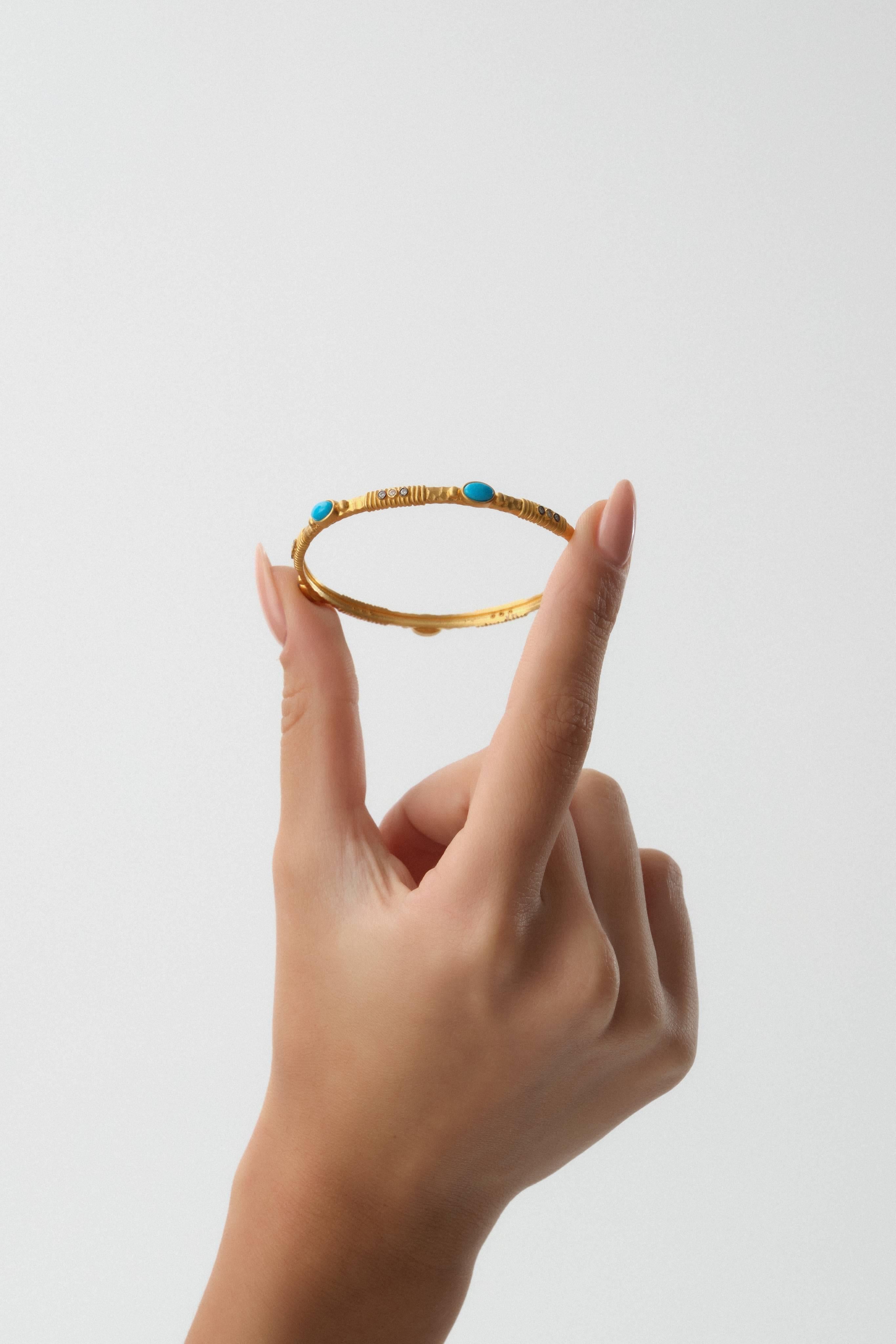 14 Ayar Pharaohs Halo Altın Kelepçe