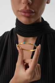 14 Ayar Pharaohs Halo Altın Kelepçe