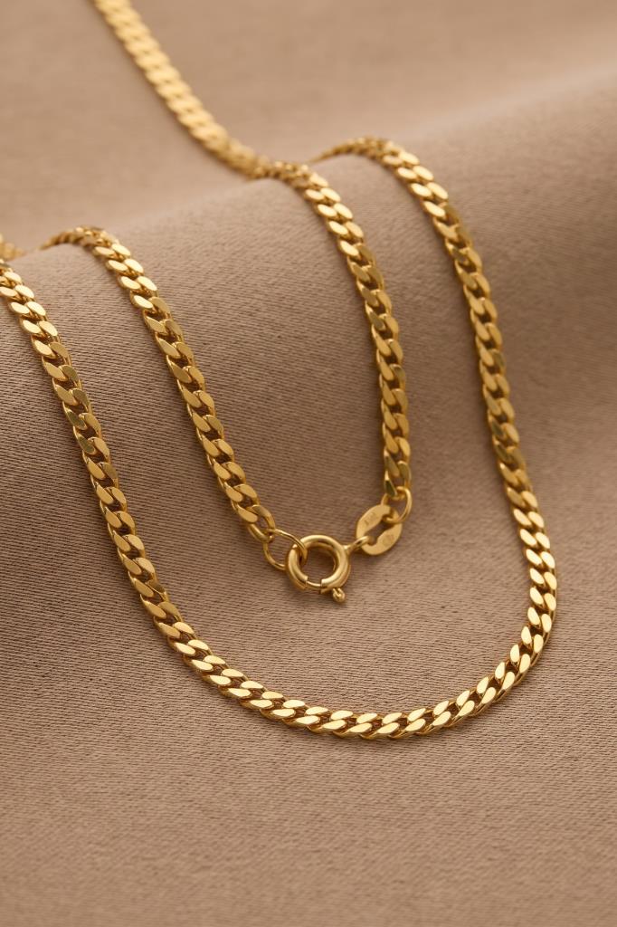 14 Ayar Pullu Altın Zincir Kolye (2.60 mm)