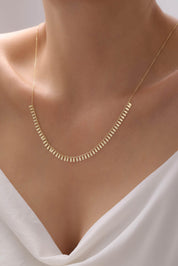 8 Ayar Pullu Sallantılı Altın Kolye