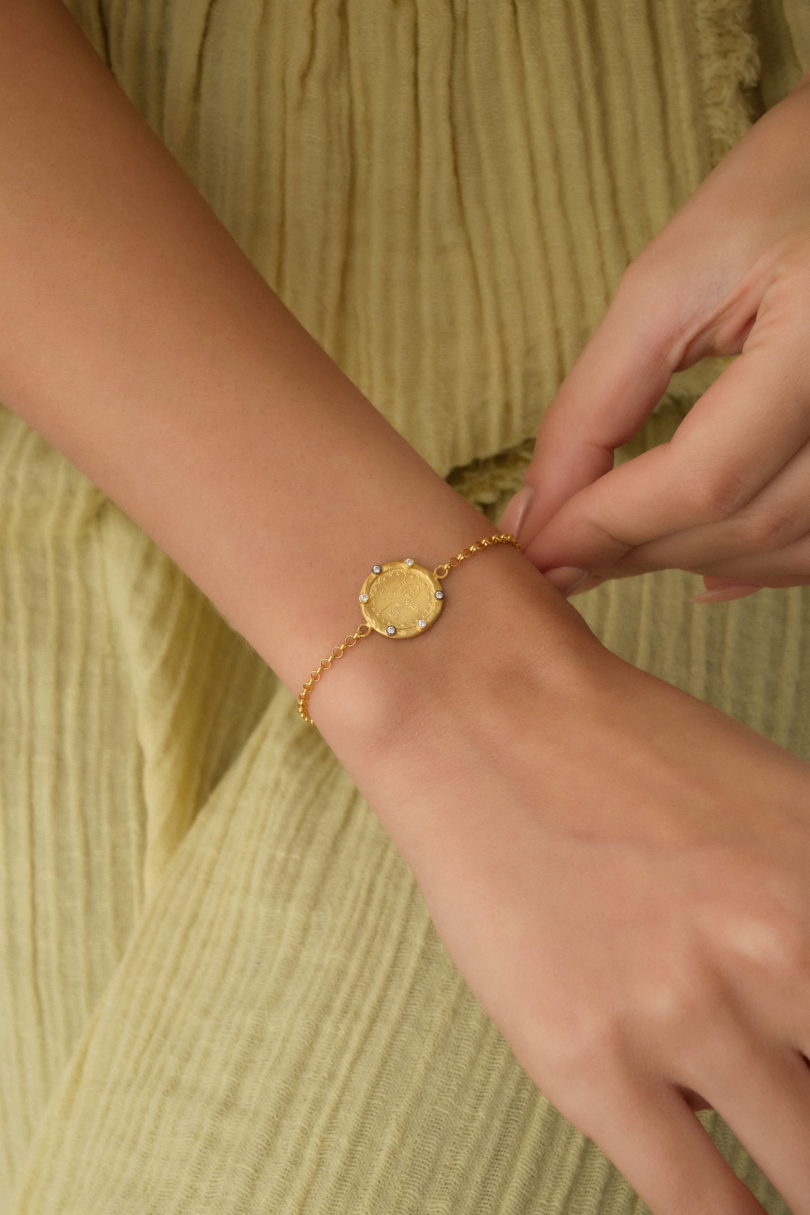 14 Ayar Qalamkar Altın Bileklik