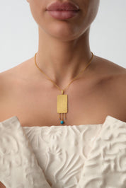 14 Ayar Qalamkar Altın Kolye