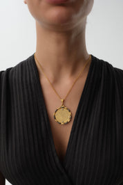 14 Ayar Qalamkar Altın Kolye