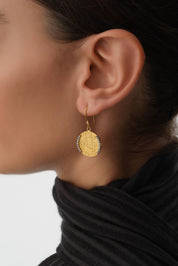 14 Ayar Qalamkar Altın Küpe