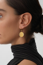 14 Ayar Qalamkar Altın Küpe