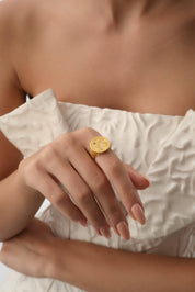 14 Ayar Qalamkar Altın Yüzük