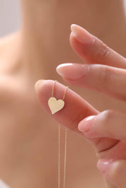 14 Ayar Renkli Taşlı Altın Kolye