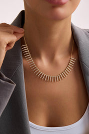 14 Ayar Sallantılı Tasarım Altın Kolye