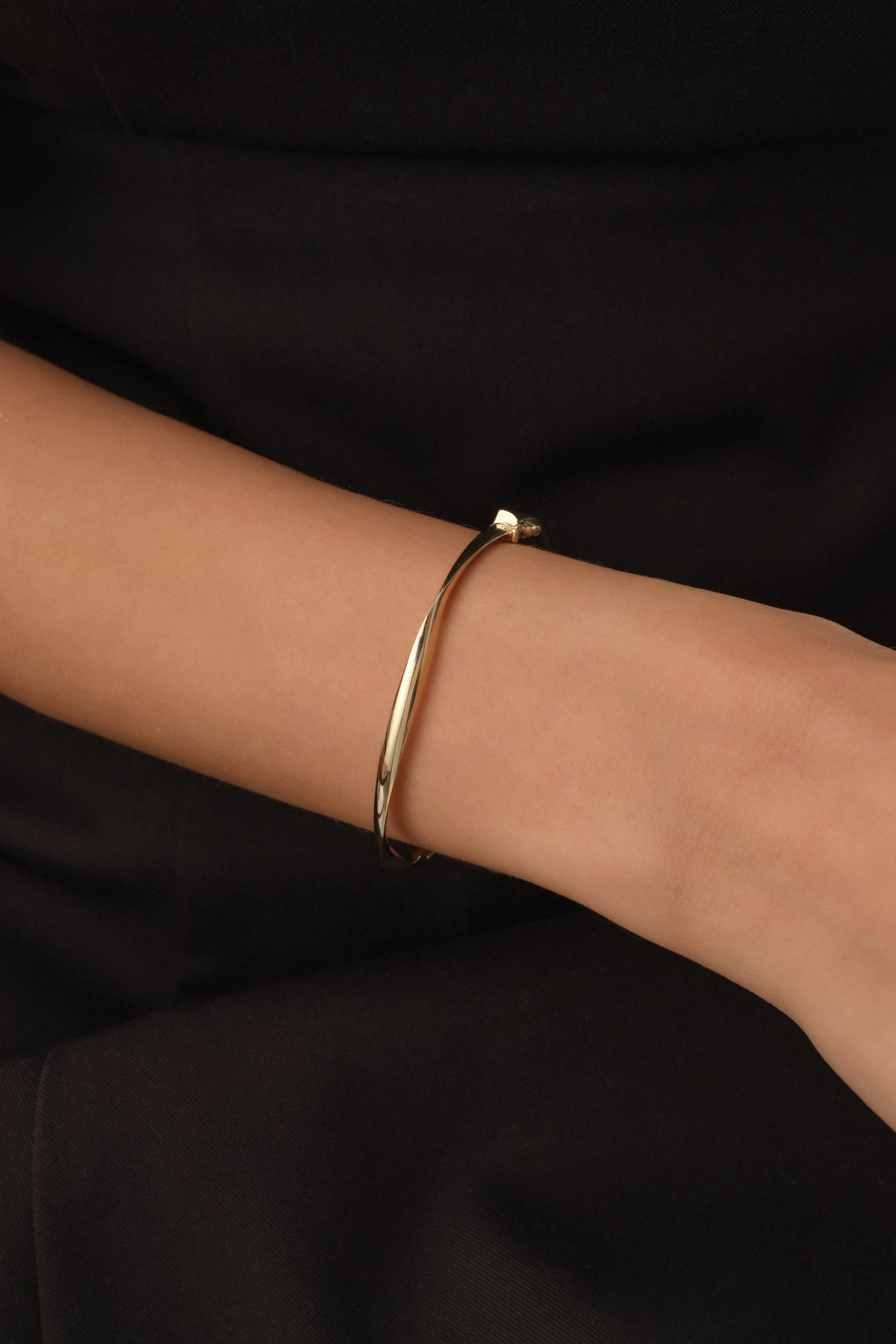 14 Ayar Sarmal Altın Kelepçe