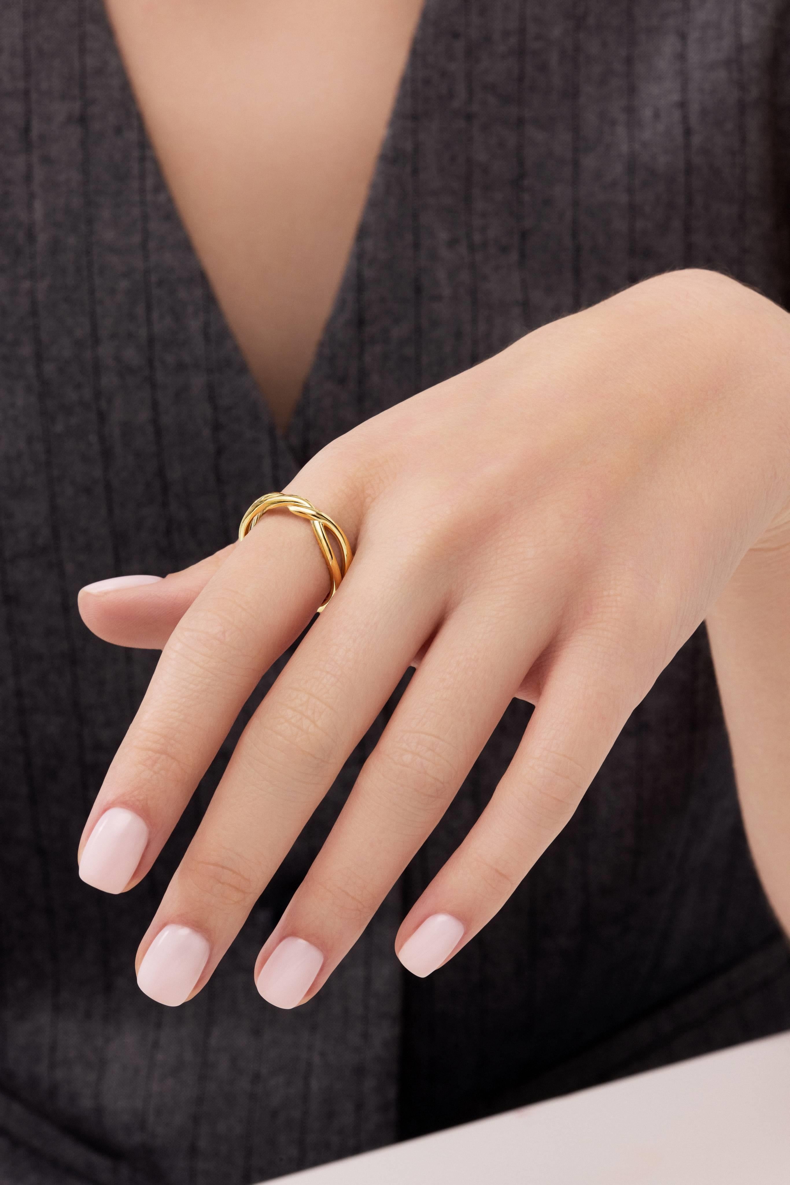 14 Ayar Sarmal Altın Yüzük