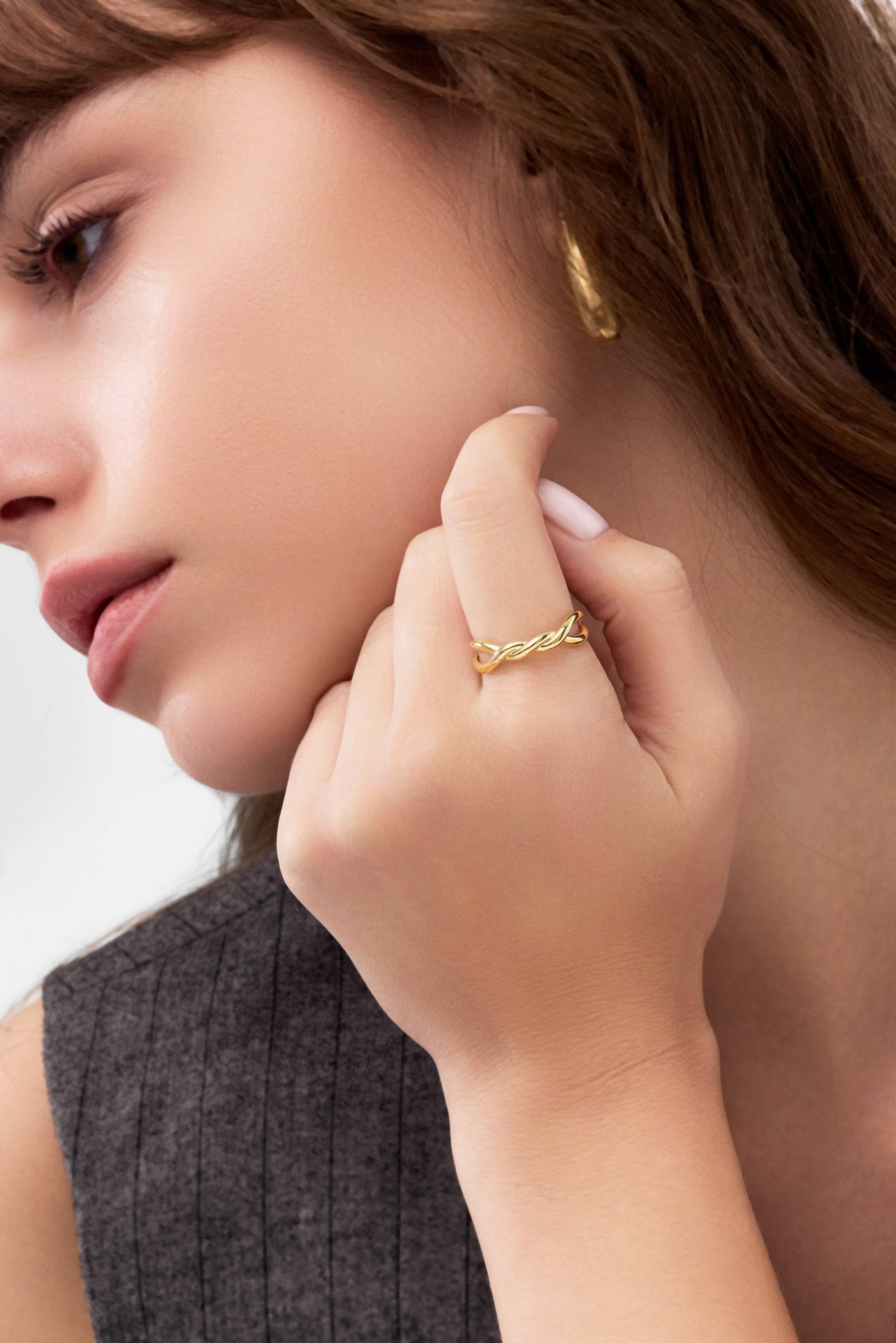 14 Ayar Sarmal Altın Yüzük