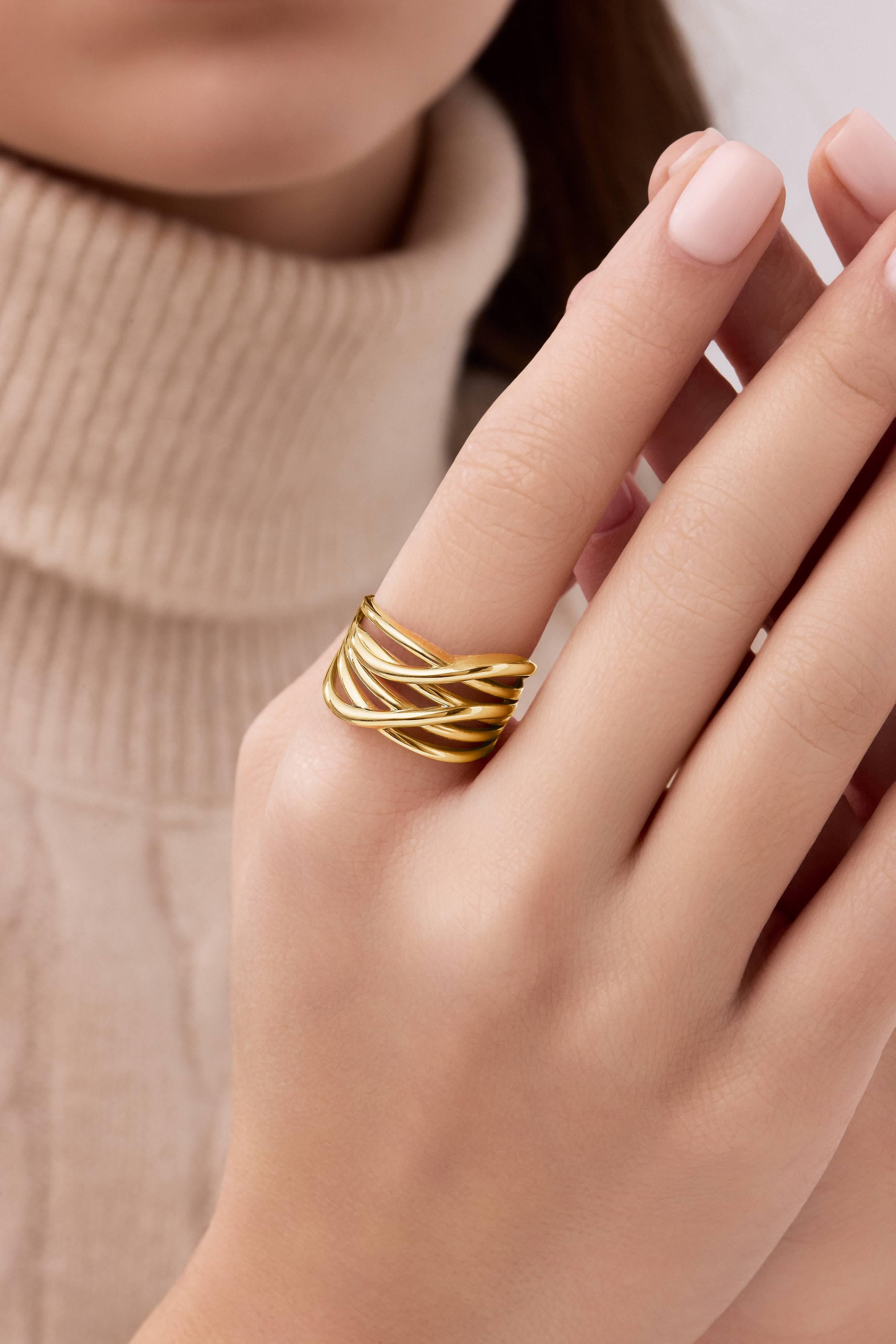 14 Ayar Sarmal Altın Yüzük