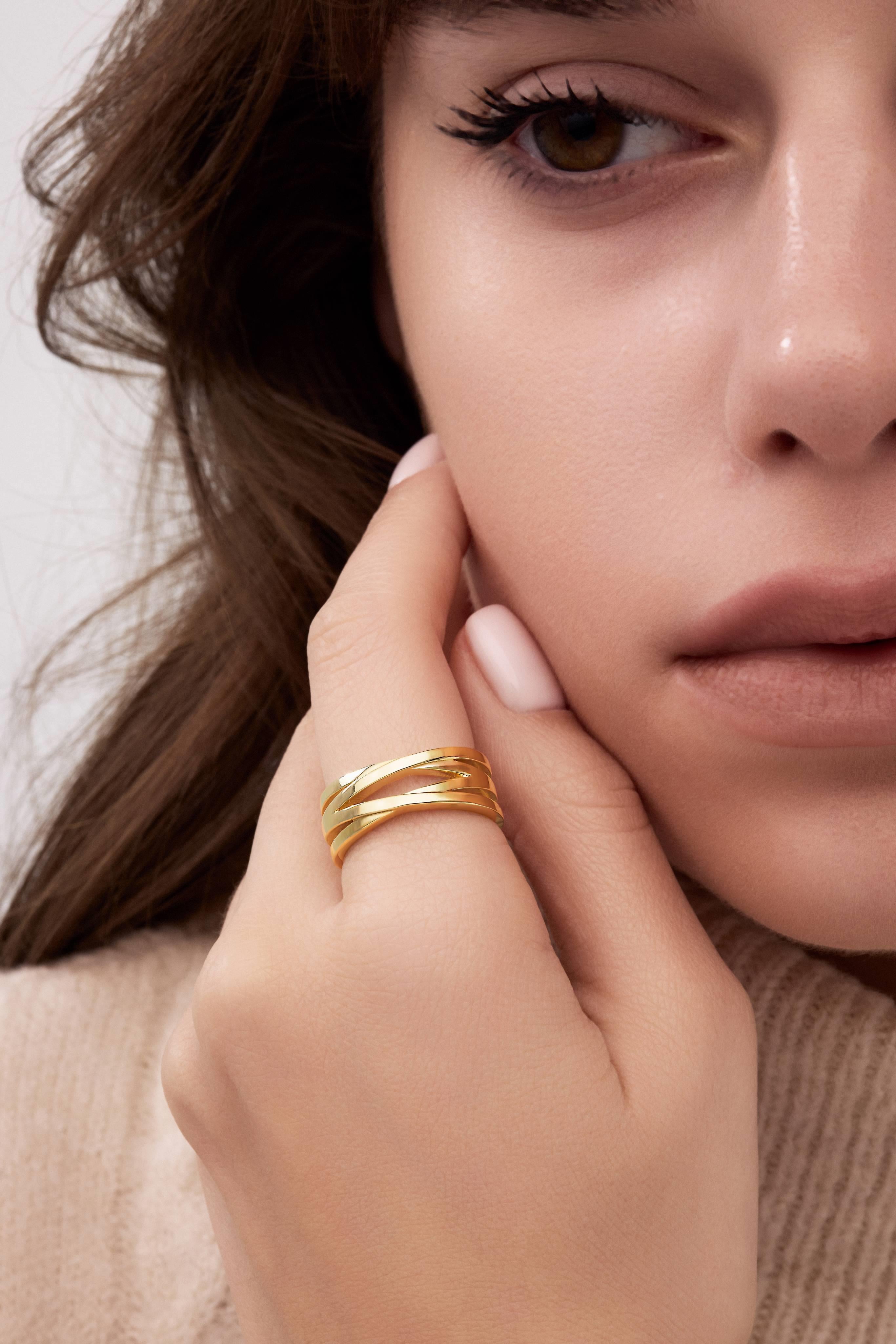 14 Ayar Sarmal Altın Yüzük