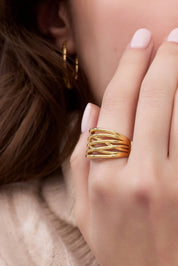 14 Ayar Sarmal Altın Yüzük