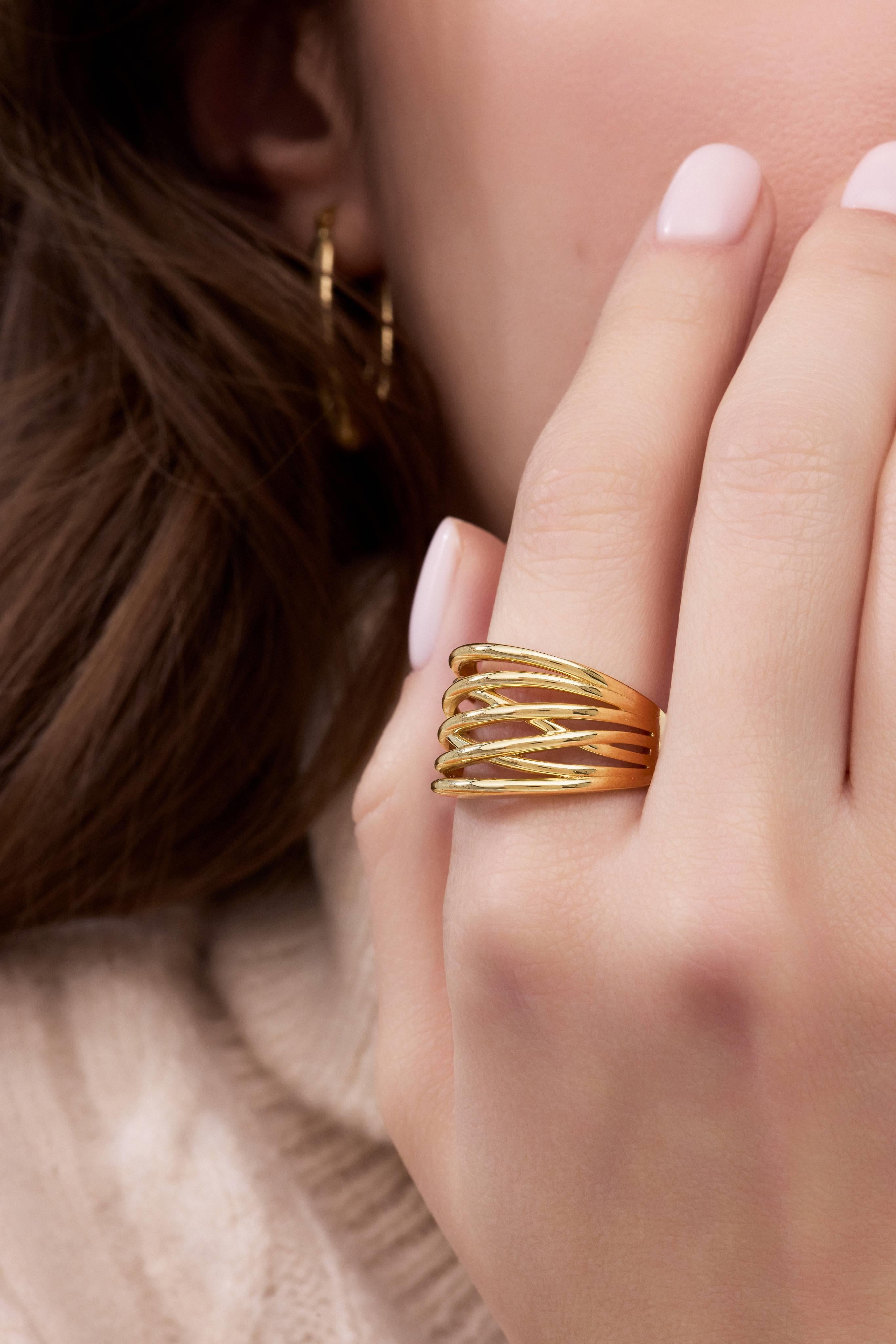 14 Ayar Sarmal Altın Yüzük