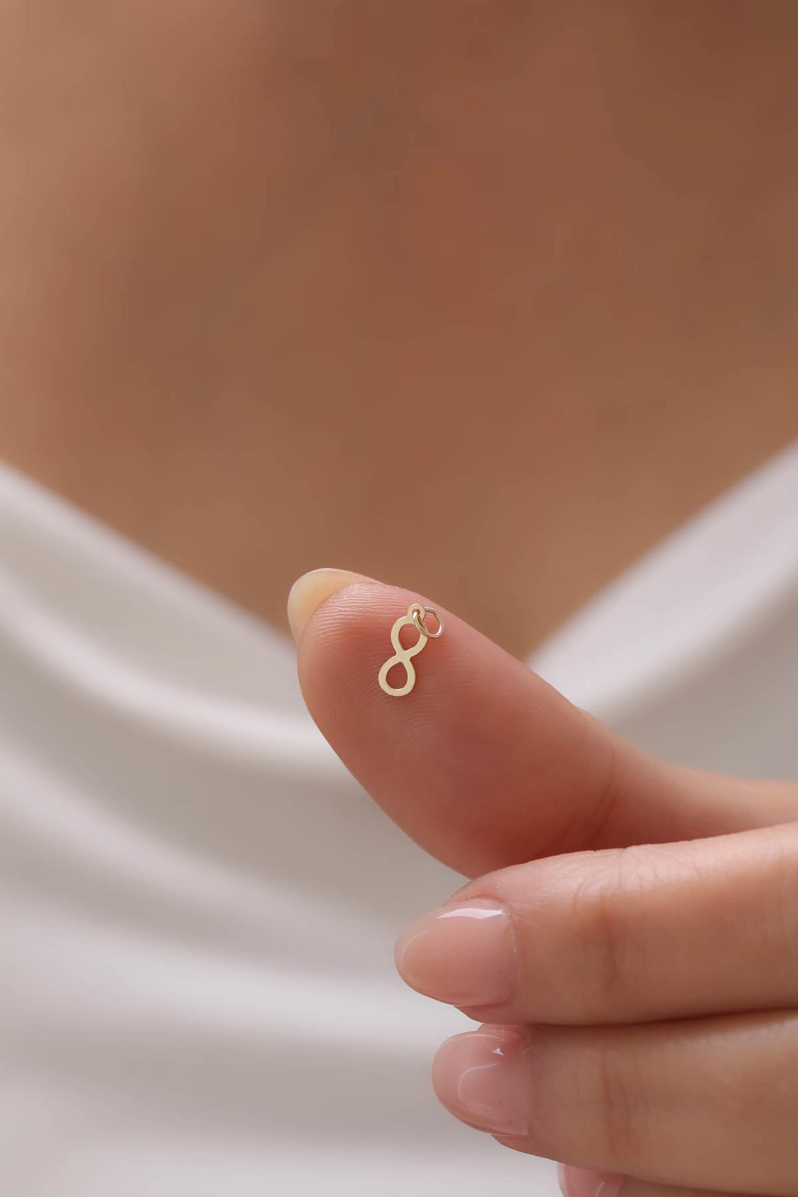 14 Ayar Sonsuzluk Altın Kolye Ucu