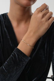 14 Ayar Tasarım Altın Bileklik