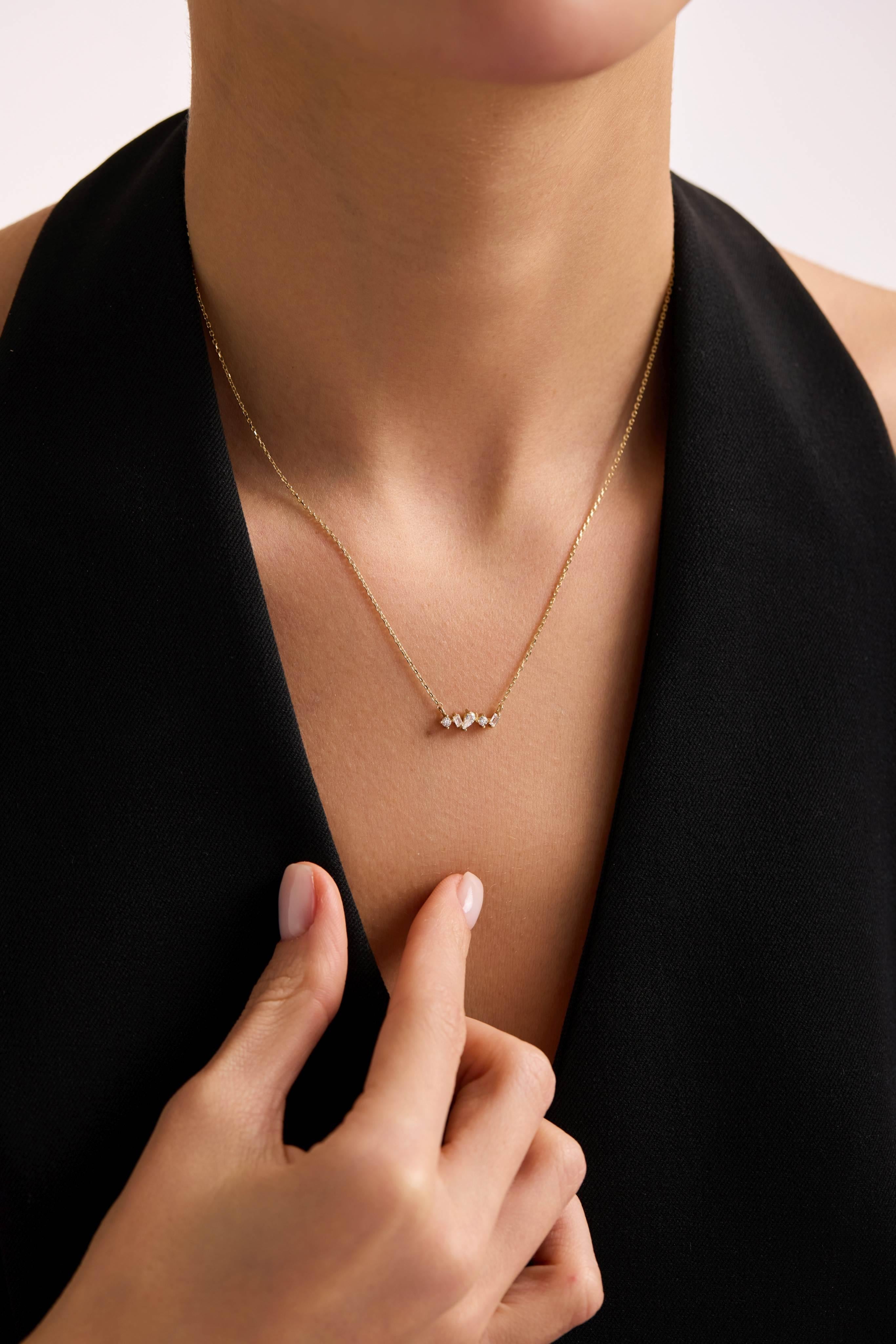 14 Ayar Tasarım Altın Kolye