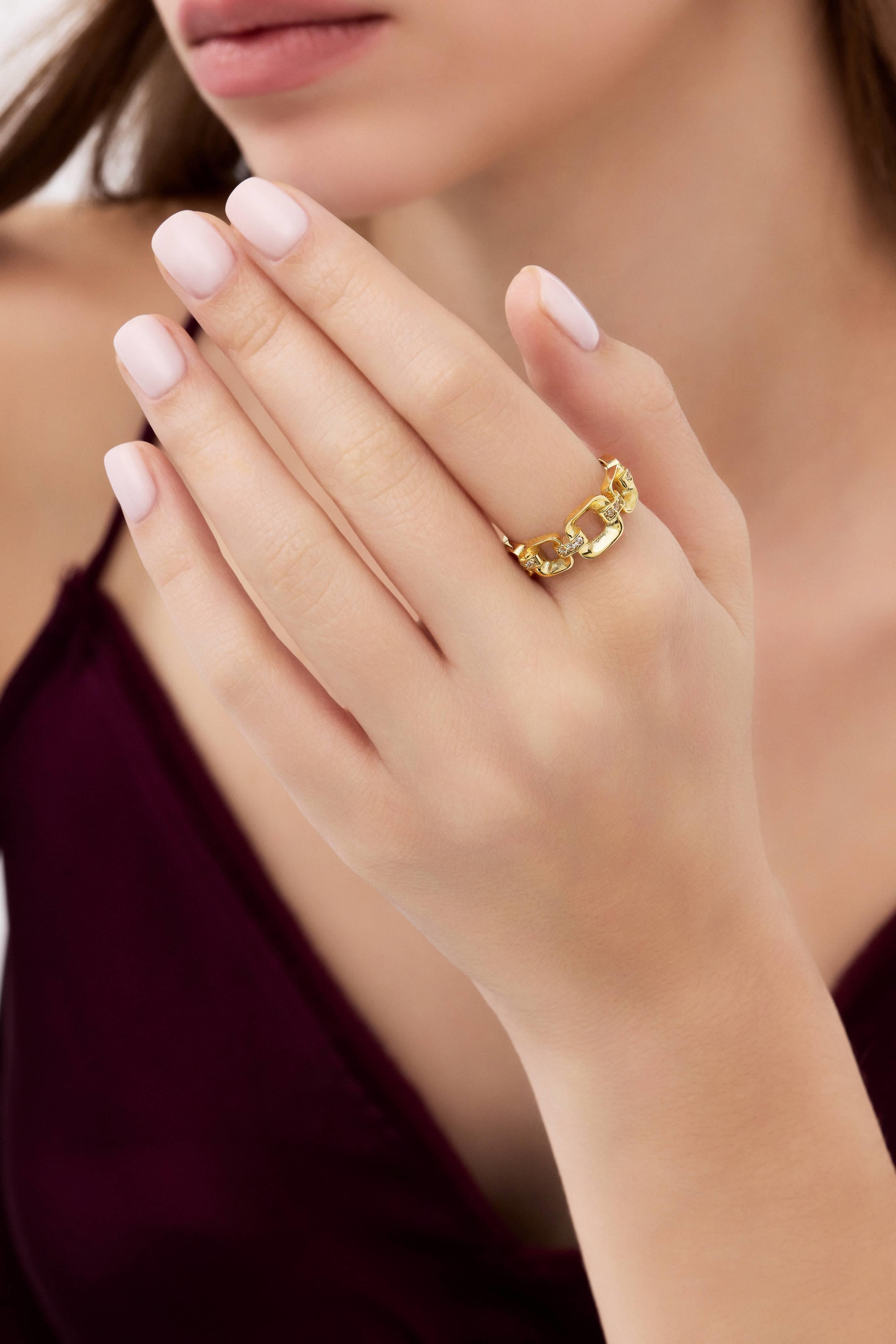 14 Ayar Tasarım Altın Yüzük