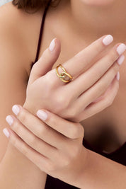 14 Ayar Tasarım Altın Yüzük