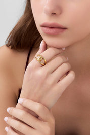 14 Ayar Tasarım Altın Yüzük