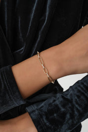 14 Ayar Taşlı Altın Ataç Bileklik