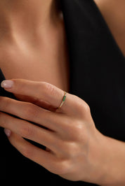 14 Ayar Taşlı Altın Yüzük (Renk Seçenekleriyle)