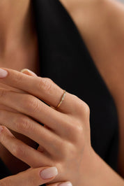 14 Ayar Taşlı Altın Yüzük (Renk Seçenekleriyle)