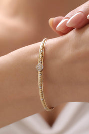 14 Ayar Taşlı Dorikalı Altın Kelepçe