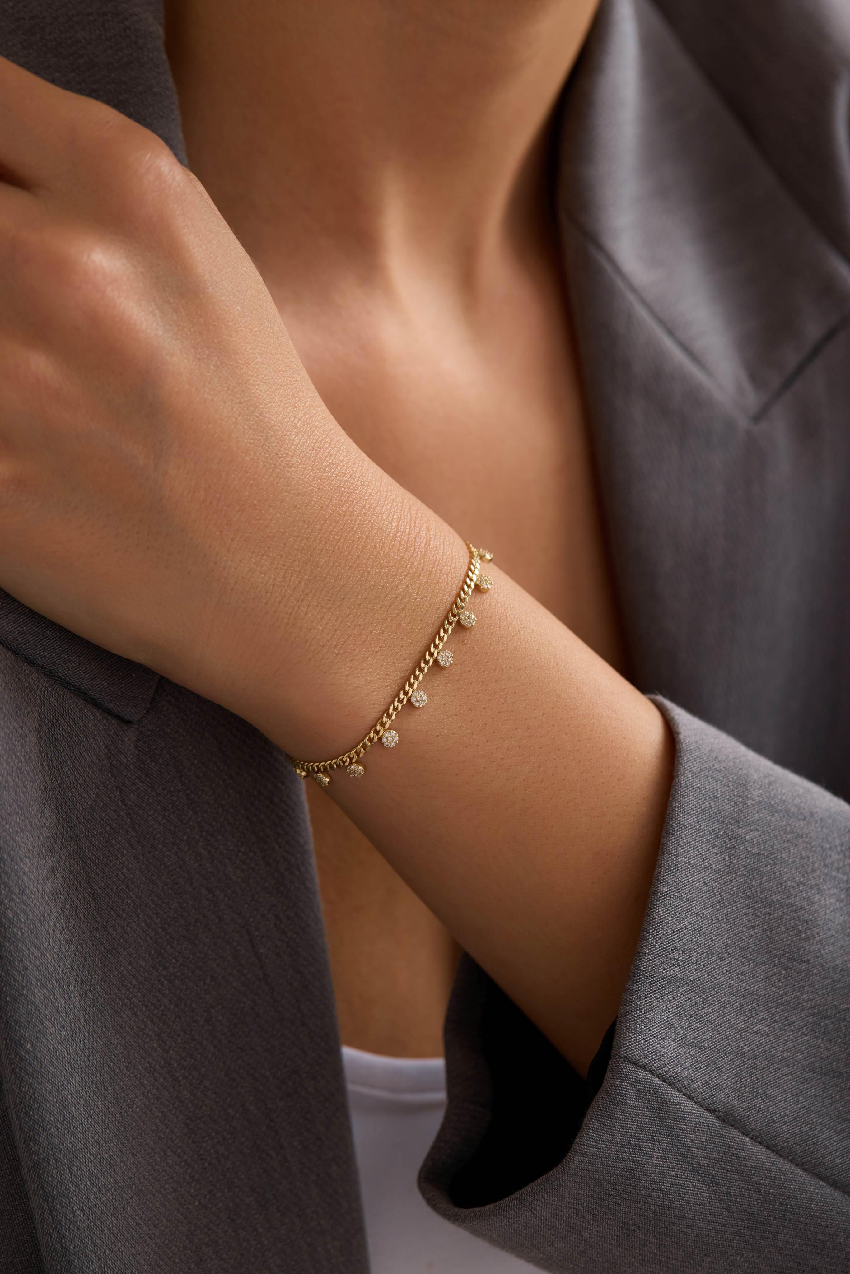 14 Ayar Taşlı Halka Taşlı Zincir Altın Set