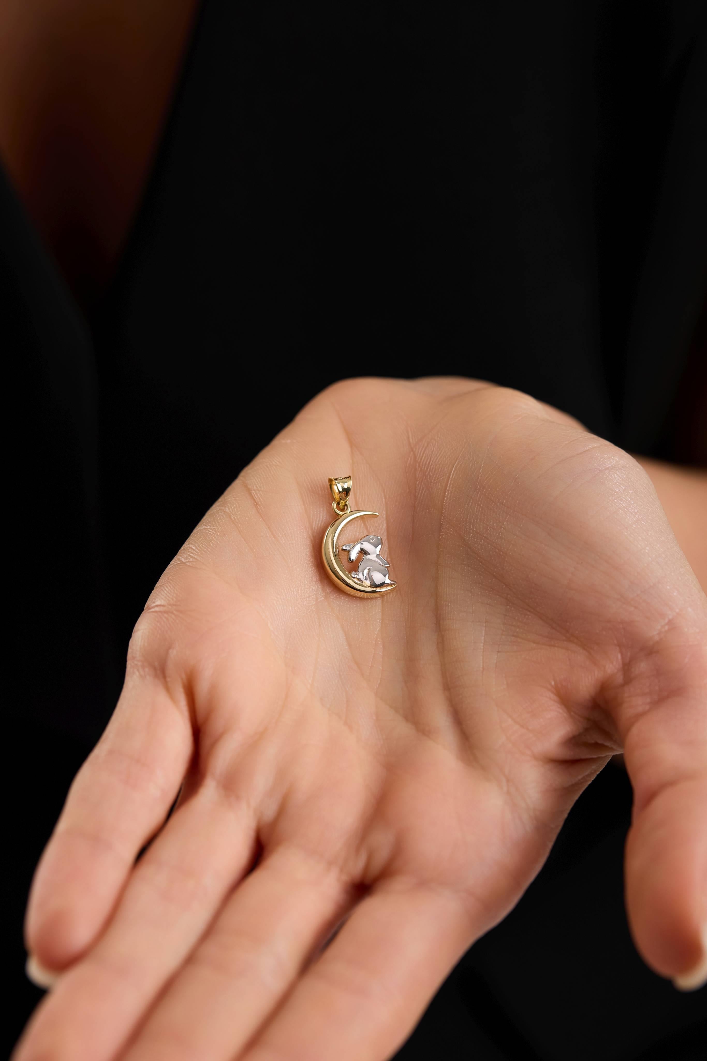 14 Ayar Tavşan Altın Kolye Ucu