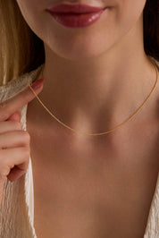 14 Ayar Top Altın Zincir Kolye (1.20 mm)