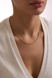 14 Ayar Top Altın Zincir Kolye (2.25 mm)