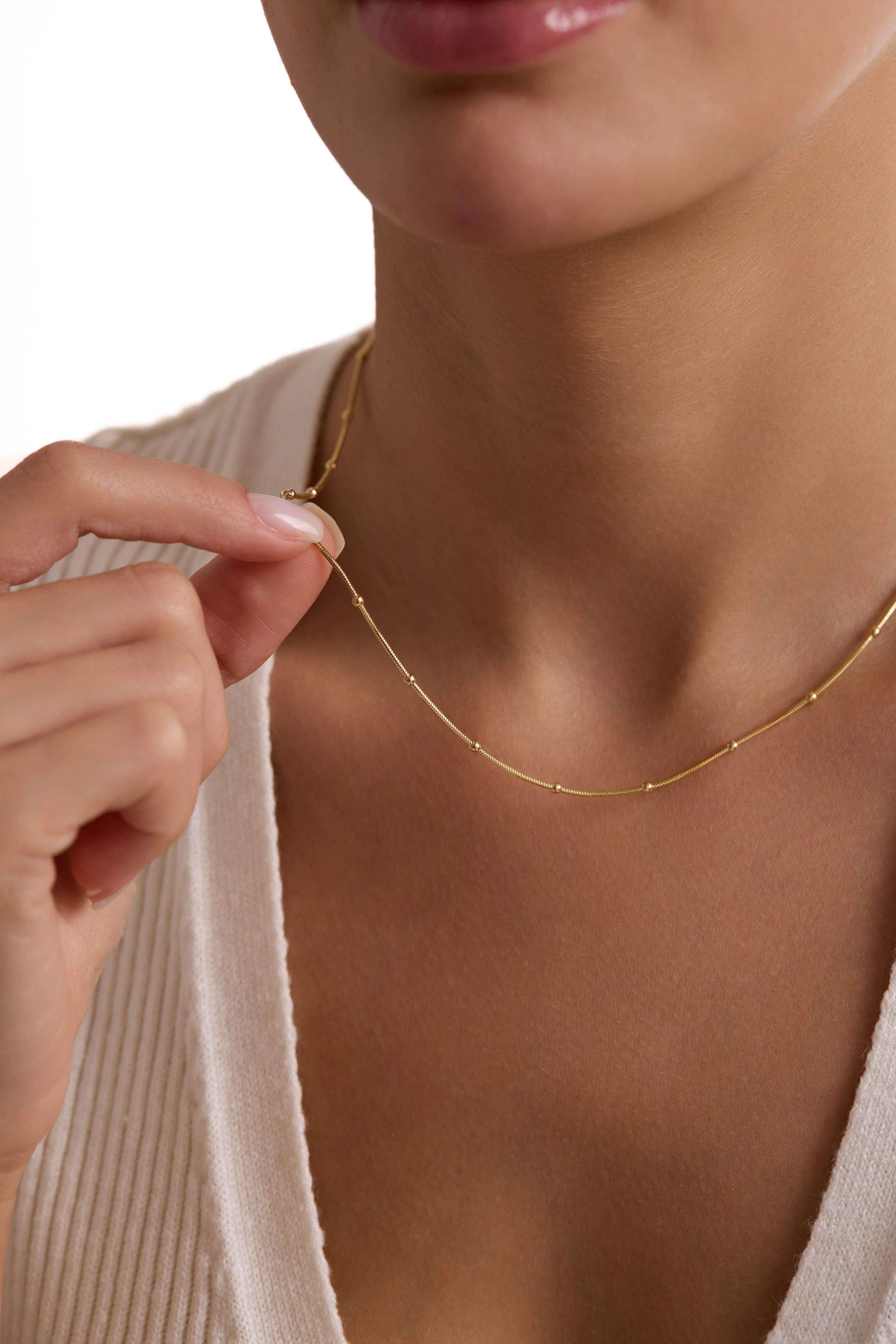 14 Ayar Top Altın Zincir Kolye (3 mm)