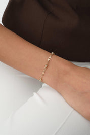 14 Ayar Toplu Altın Ataç Bileklik