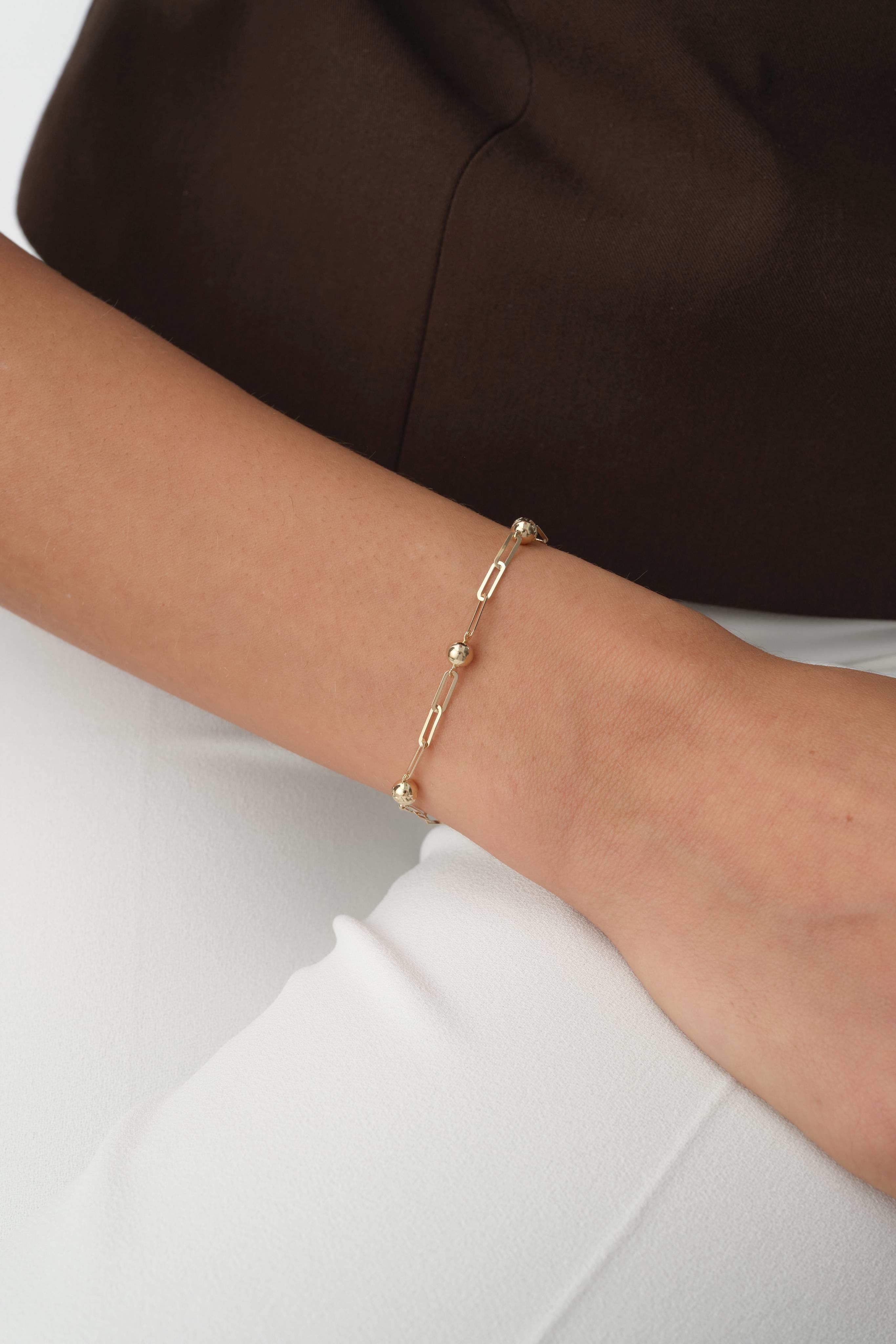 14 Ayar Toplu Altın Ataç Bileklik