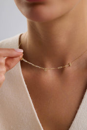 14 Ayar Toplu Ataç Altın Kolye