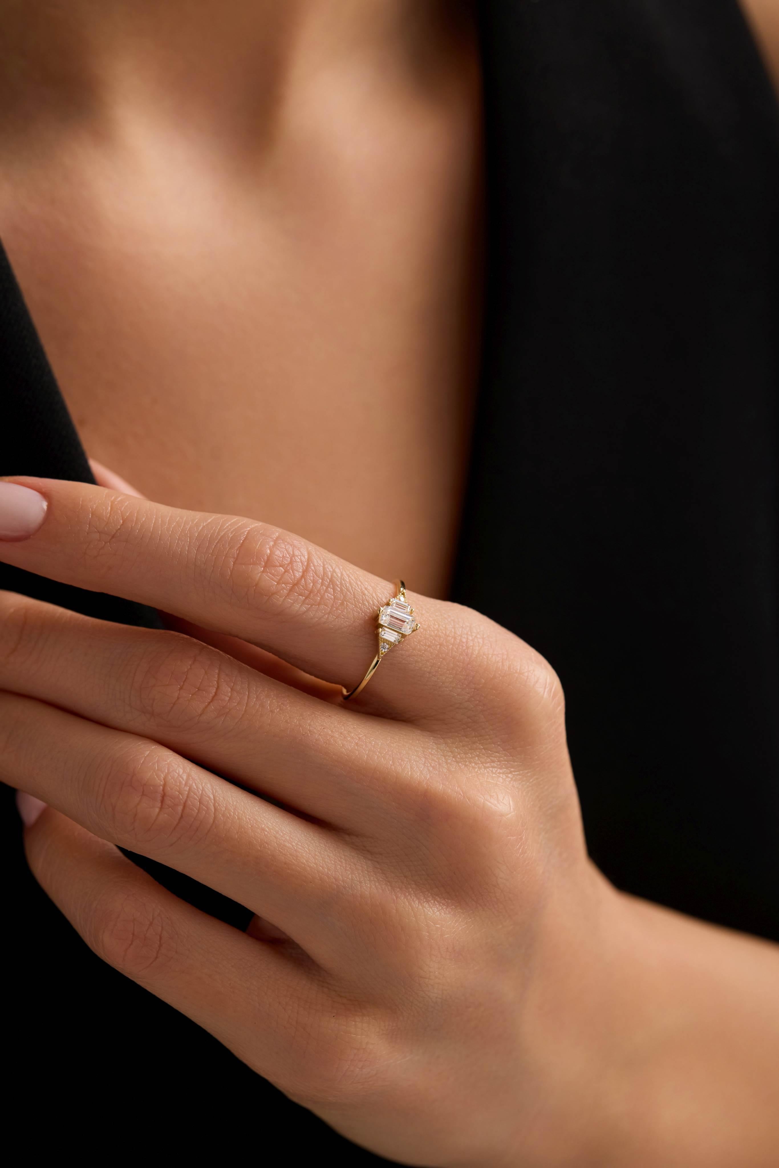 14 Ayar Vintage Renkli Taşlı Altın Yüzük