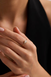 14 Ayar Vintage Renkli Taşlı Altın Yüzük