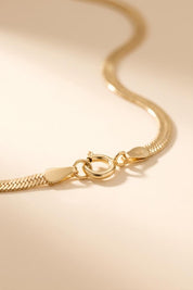 14 Ayar Yassı Altın Zincir Kolye (2.35 mm)