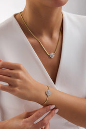 14 Ayar Yılan Zincir Baget Altın Bileklik