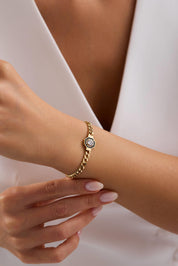 14 Ayar Yılan Zincir Baget Altın Bileklik