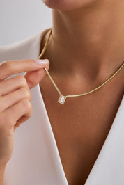 14 Ayar Yılan Zincir Baget Altın Kolye