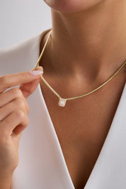 14 Ayar Yılan Zincir Baget Altın Kolye