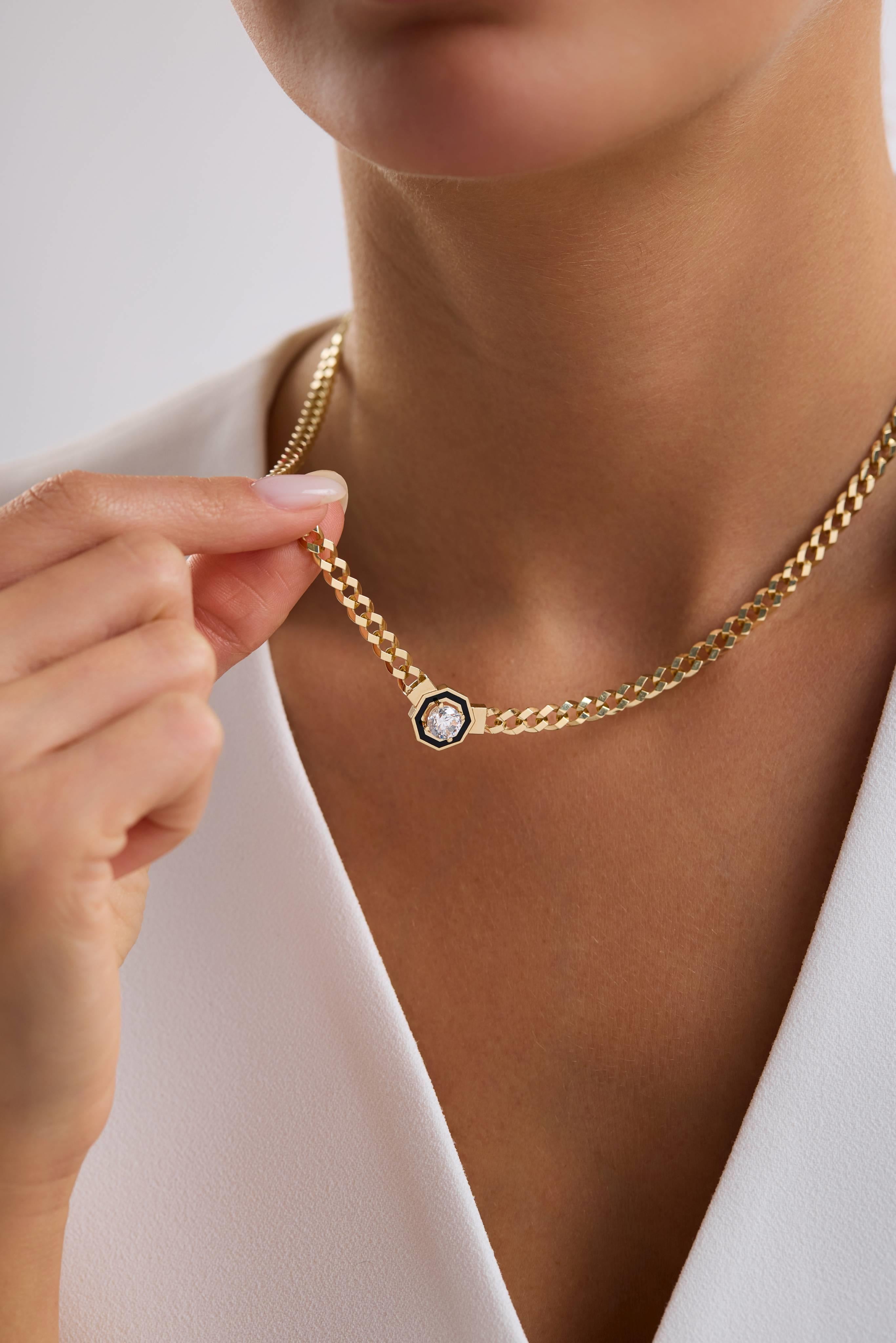 14 Ayar Yılan Zincir Baget Altın Kolye