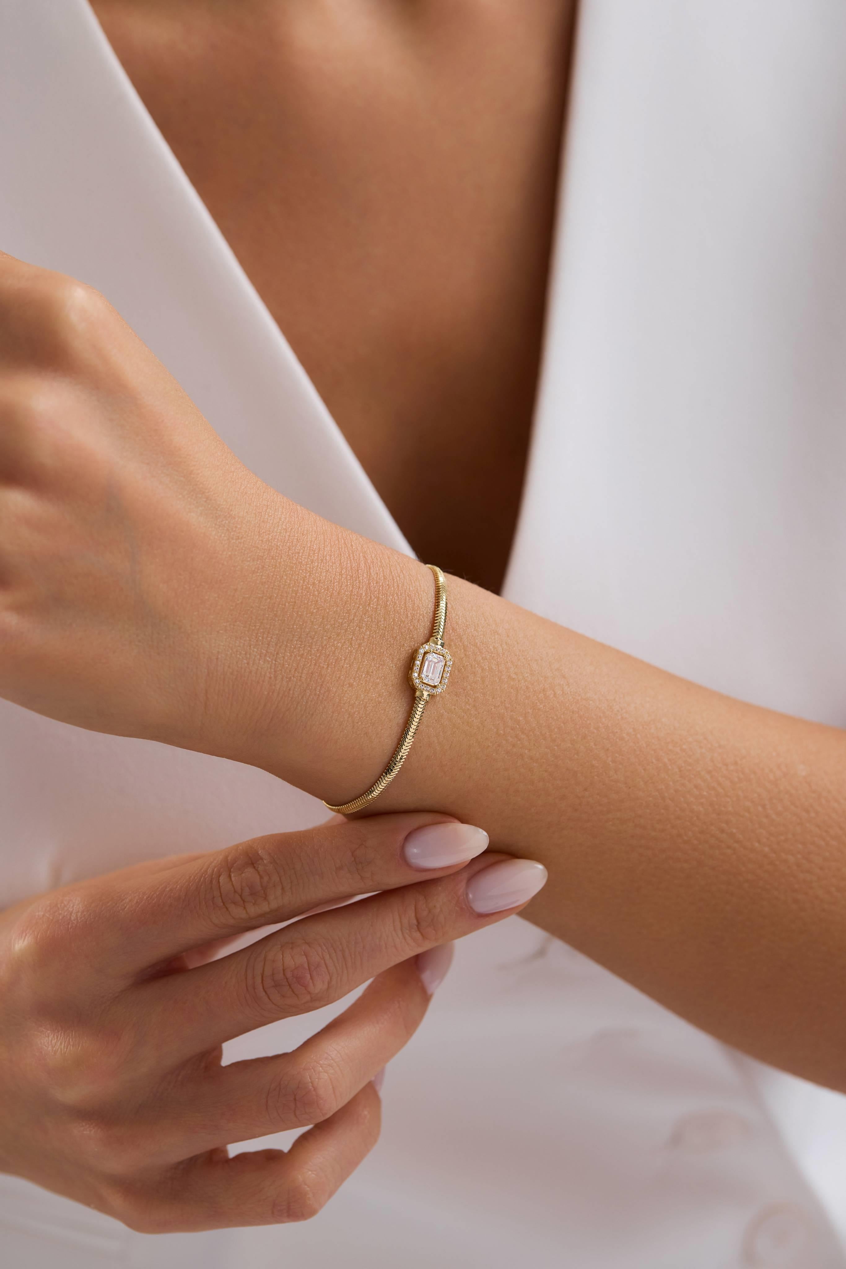 14 Ayar Yılan Zincir Baget Altın Set