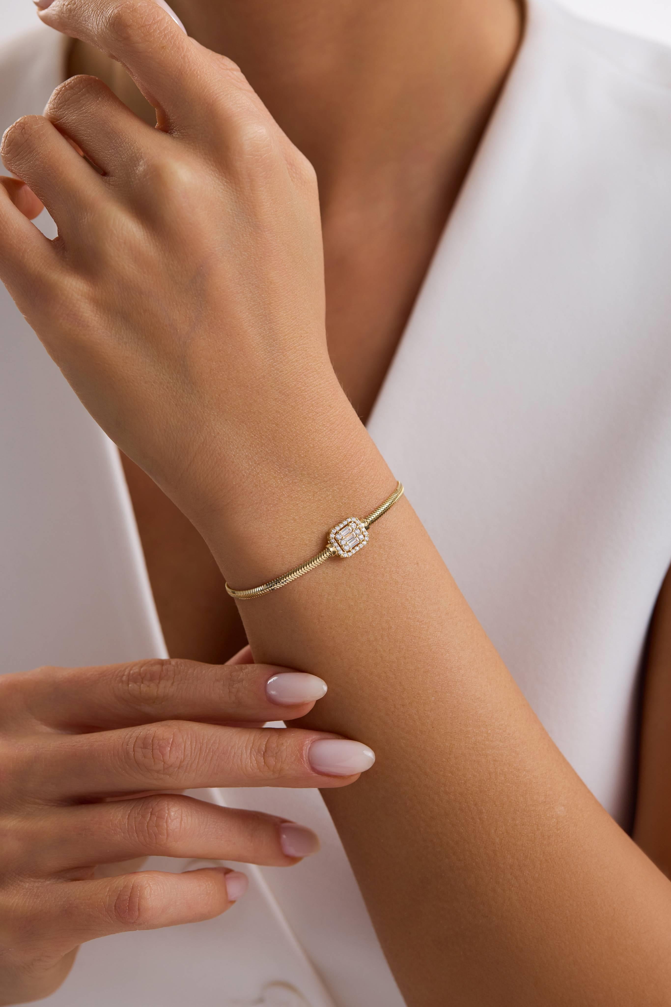 14 Ayar Yılan Zincir Baget Altın Set