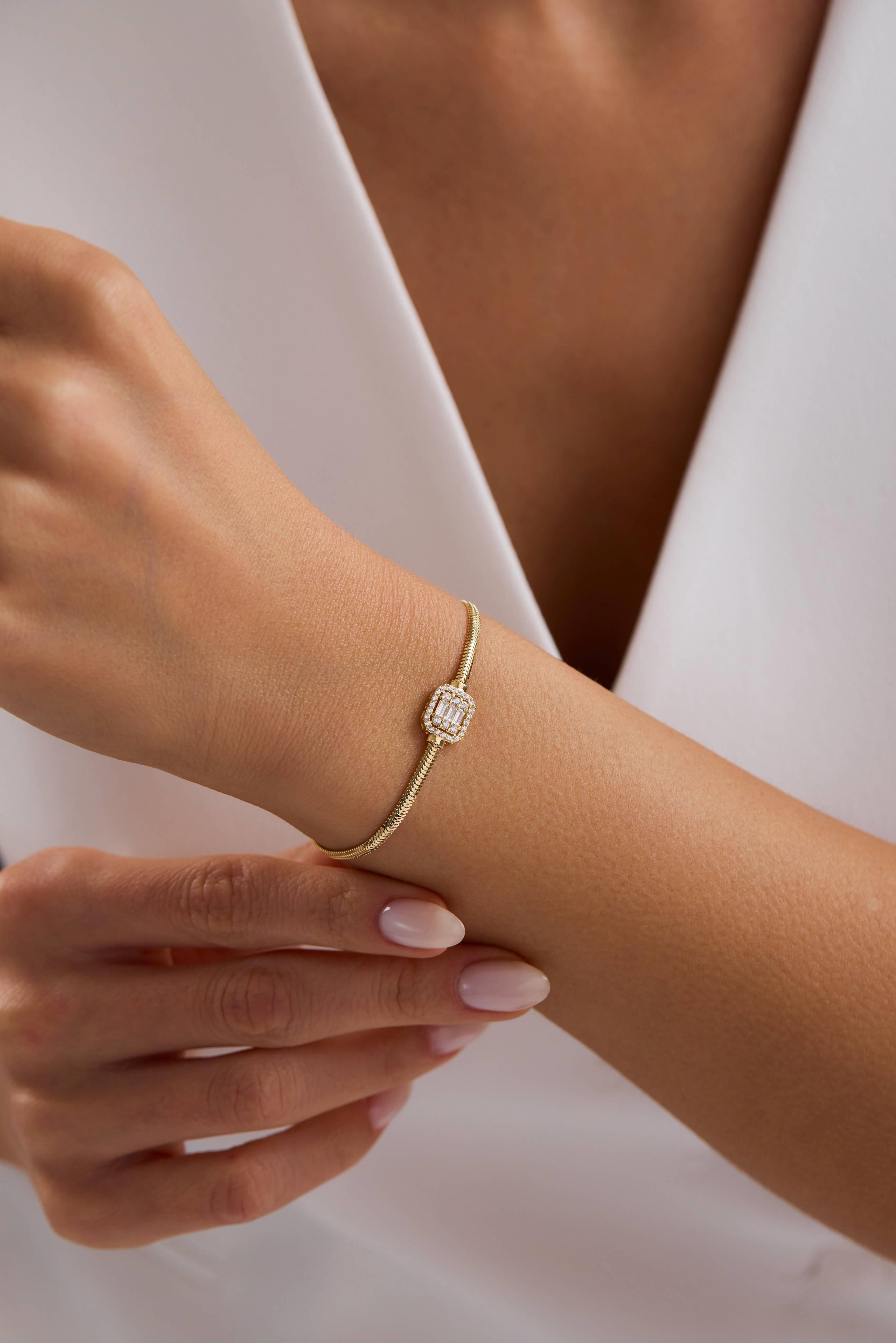 14 Ayar Yılan Zincir Baget Altın Set